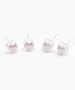Bezel Pearl Örhänge