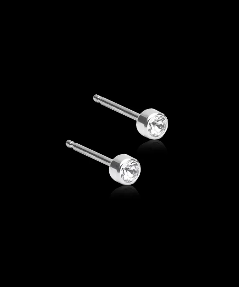Bezel Örhänge 3 mm