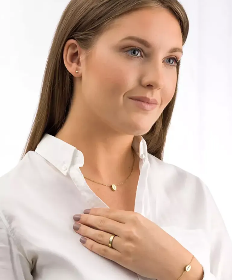 Bezel Örhänge 3 mm