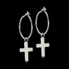 Ear Ring 14 mm, Pendant Cross