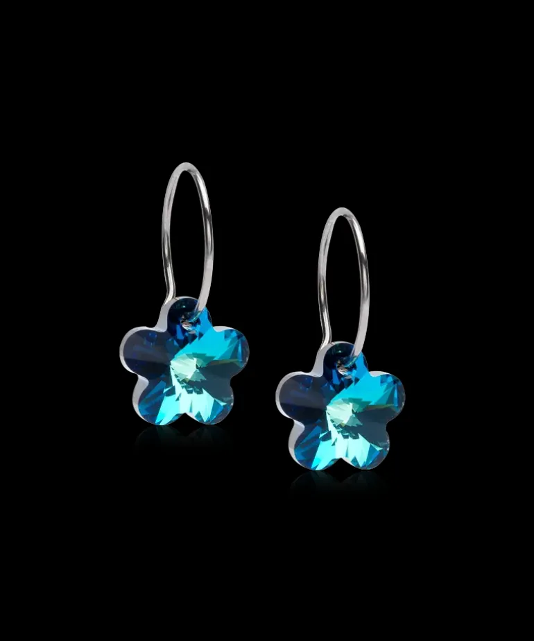 Ear Ring 14 mm, Pendant Flower