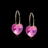 Ear Ring 14 mm, Pendant Heart