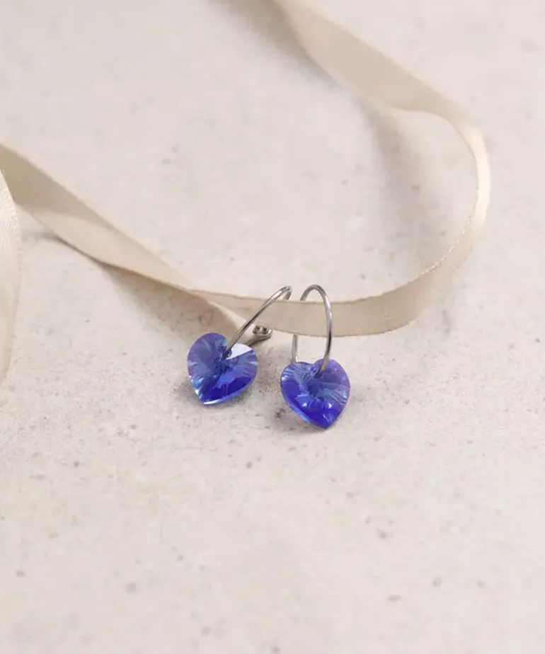 Ear Ring 14 mm, Pendant Heart