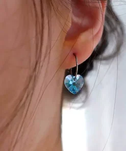 Ear Ring 14 mm, Pendant Heart