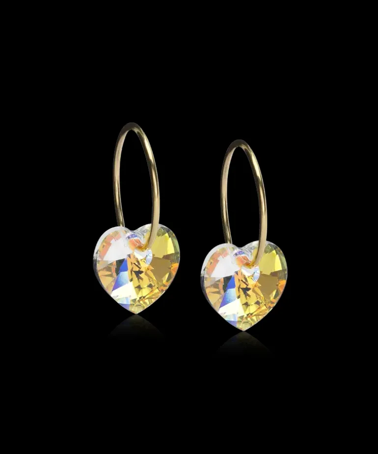 Ear Ring 14 mm, Pendant Heart