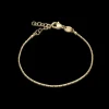 Flat chain Armband 15,5-19 cm