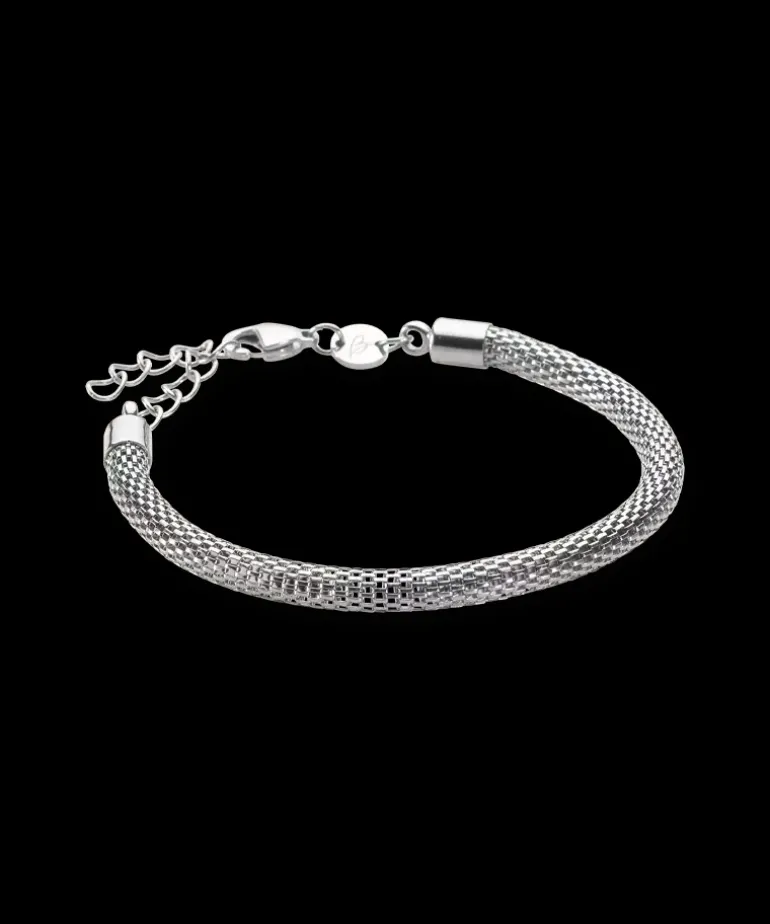 Grand Round Mesh Armband 15,5-19 cm
