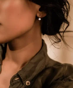 Pendant Bezel Örhänge