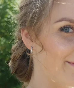 Pendant Brilliance Curved Örhänge 15 mm