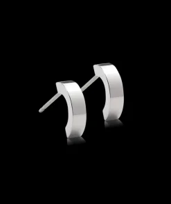 Pendant Plain Curved Örhänge 10 mm