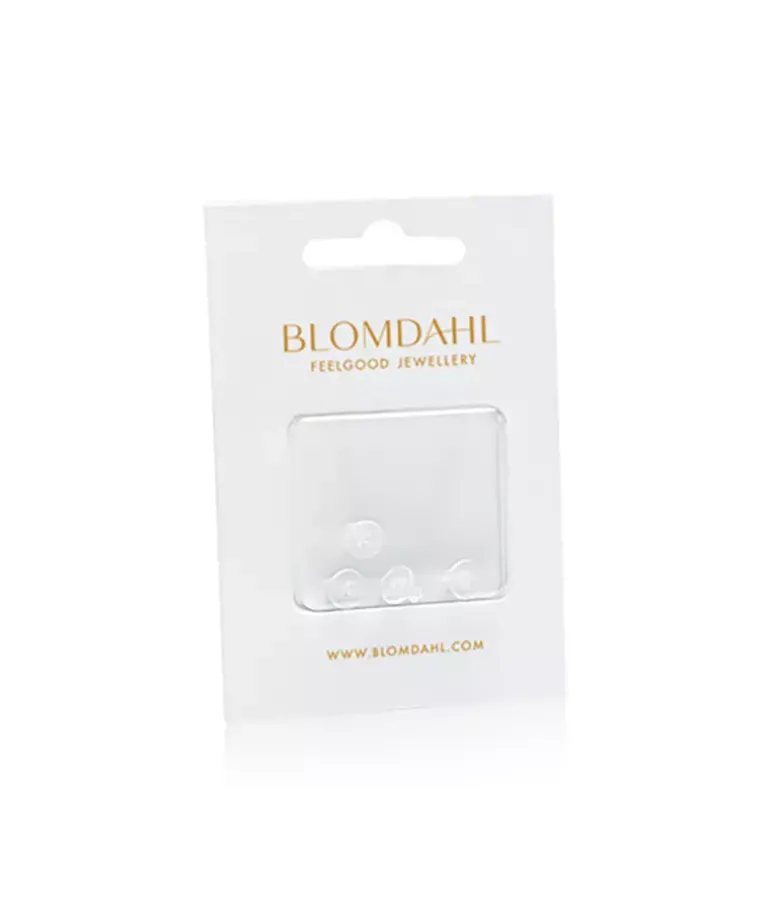 Skin friendly earring backs for medical plastic earrings